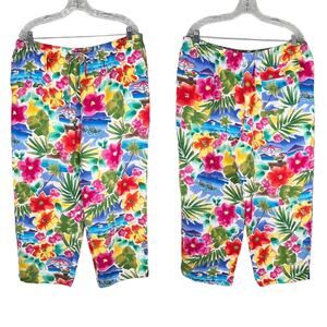 Mark Fore & Strike Vintage Linen Pants XL Elastic Drawstring Pockets